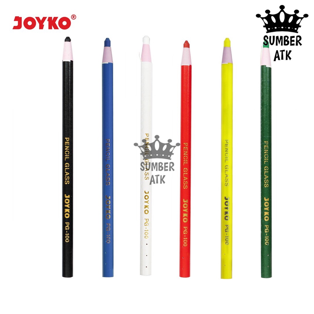 

Pencil Glass Pensil Kaca Warna Hitam Joyko PG-100 Hitam Biru Merah Putih Kuning Hijau
