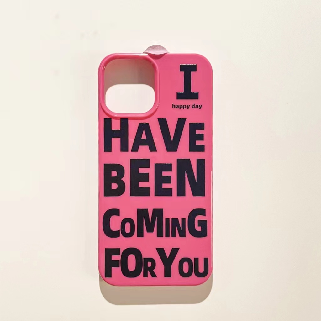 IPHONE Ins Pola Huruf Cocok Untuk Iphone14 14pro 14plus 13 13mini 13pro 13prm iPhone12 7Plus 8Plus Xr XS 13 12mini Pro Max Empat Sudut Casing Ponsel Tahan Guncangan