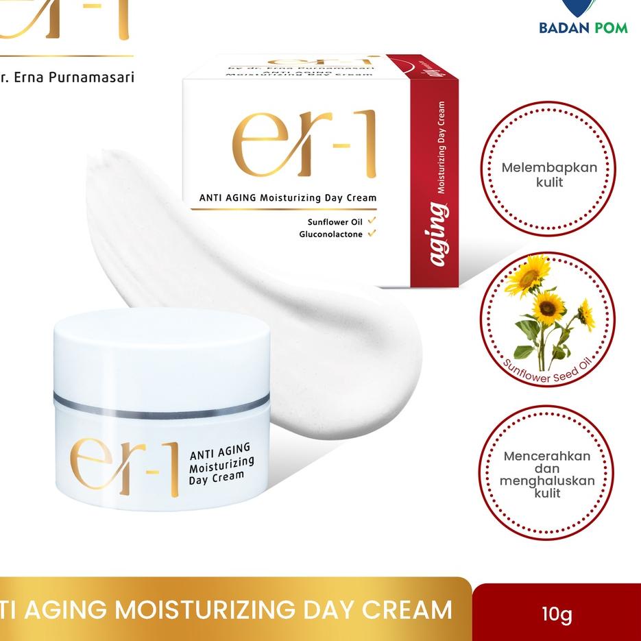 ➹ er-1 Anti Aging Moisturizing Day Cream – Krim Pagi Pelembab Anti Aging - by dr. Erna Purnamasari ✰