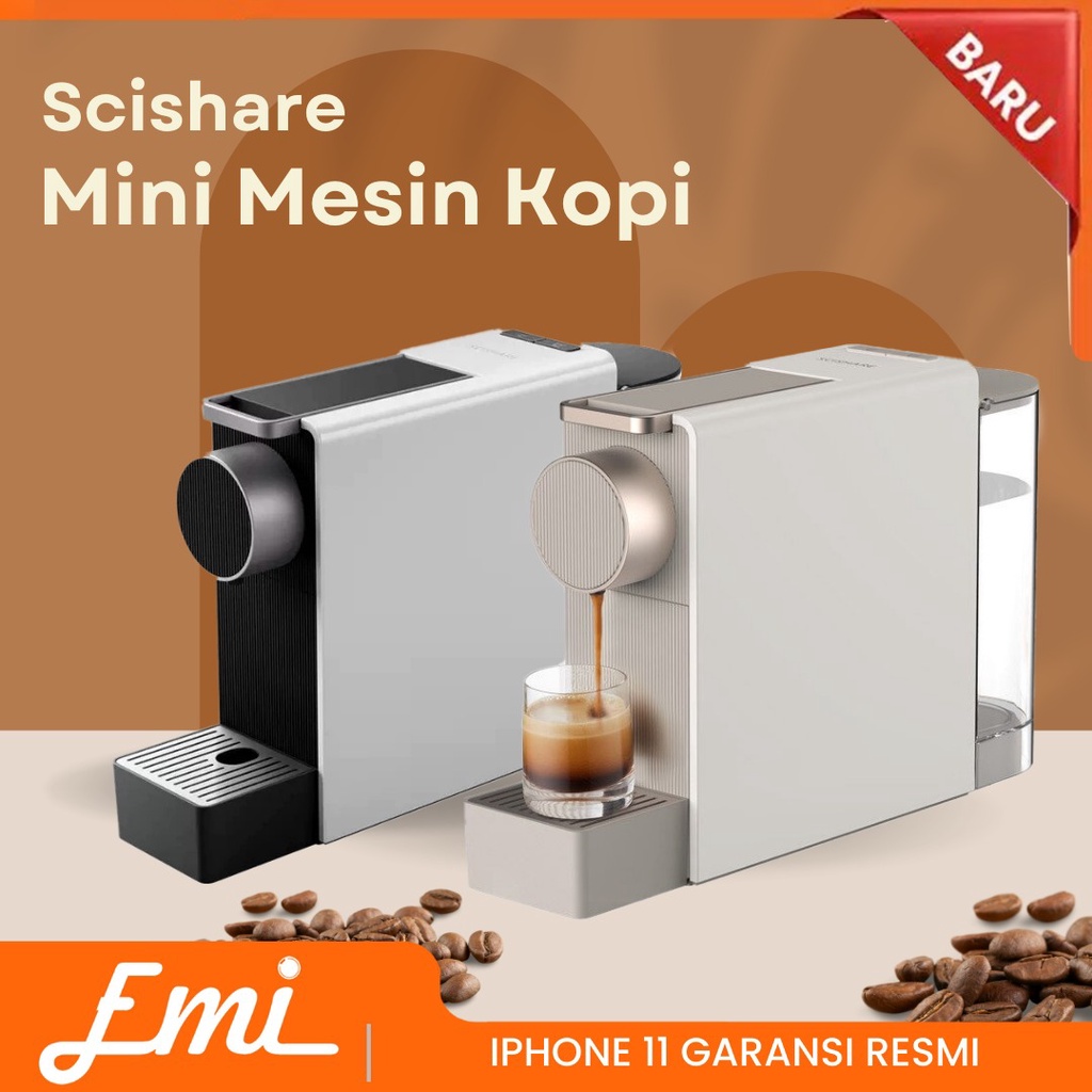 Scishare Mini Mesin Kopi Espresso Coffee Powder Maker 19 Bar - S120