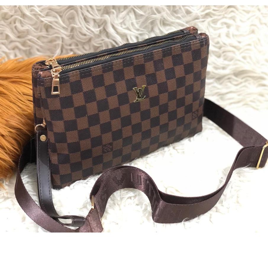 12.12 ✨Promo✨ Clutch lv 2ruang selempang lv 2 ruang HANDBAG ?