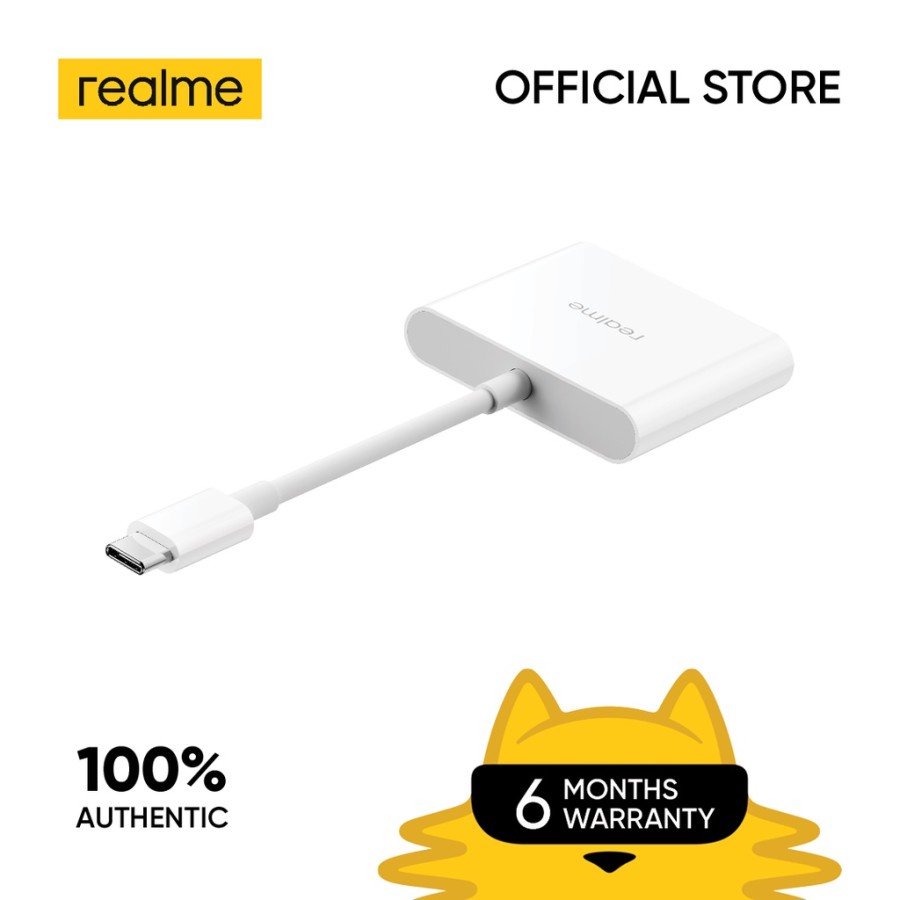 REALME USB Type C( Hub Macbook, iOS, Windows, Linux, Android ) - WHITE