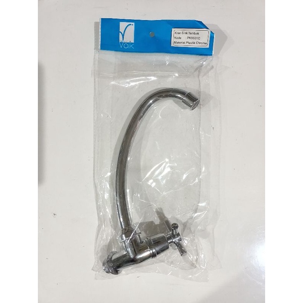 Kran Sink dapur PVC crome volk / Kran bak cuci piring