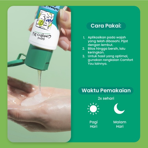 Dermies Comfort You Gentle Facial Wash Sensitive &amp; Dry Skin 60ml - Sabun Wajah Kulit Sensitif dan Kering