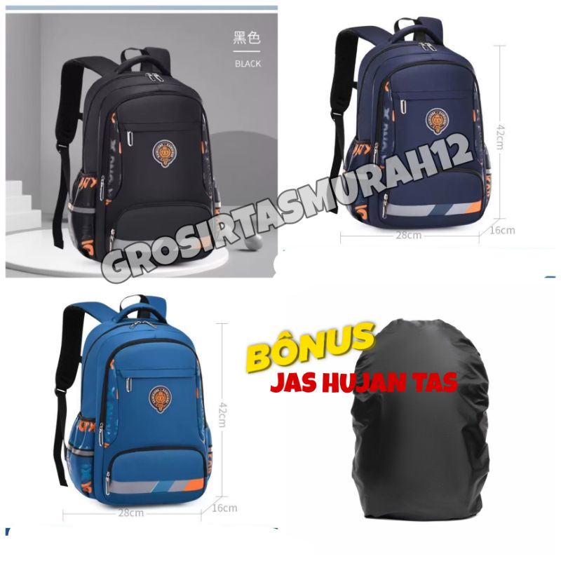 Tas ransel sekolah anak laki laki SD SMP Tas anak laki laki tas anak  gratis raincover