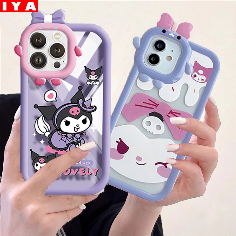 Redmi Note11 Pro Redmi 10C 10A Note 11S 9C 9A 10 9T 9 Note10 5G 10s Note9 Note9S Note8 Poco M5S X3 NFC M3 Pro 3D Lensa Monster Lovely Kuromi Bunny Shockproof TPU Clear Casing Ponsel