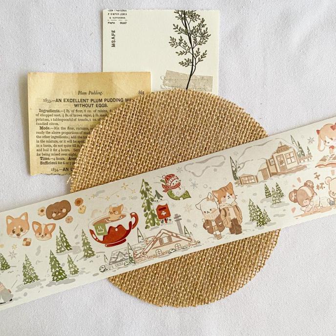 

OrangeCat Happy Winter Paper Tape