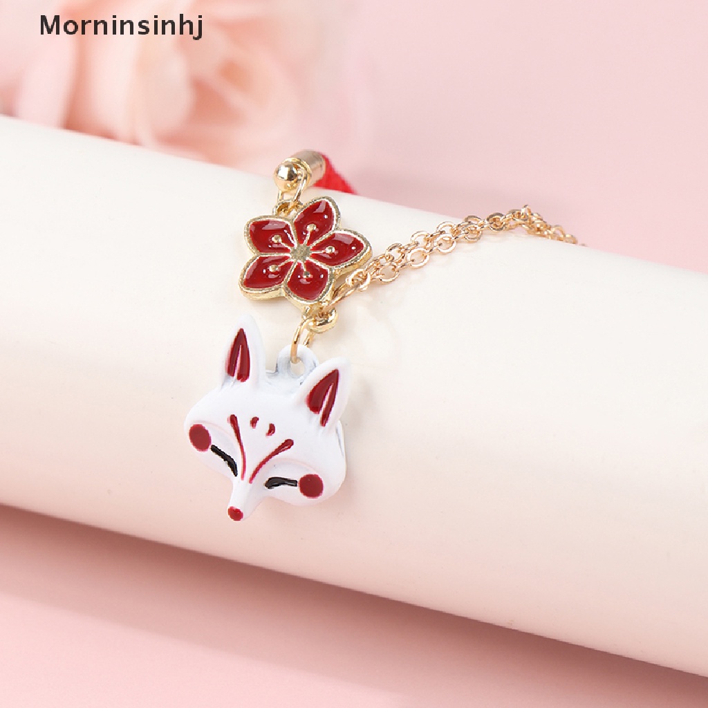 Mornin Fashion Bunga Kartun Hewan Gelang Untuk Wanita Fox Perhiasan Beruntung Bell Gelang Hadiah Untuk Kekasih Teman id