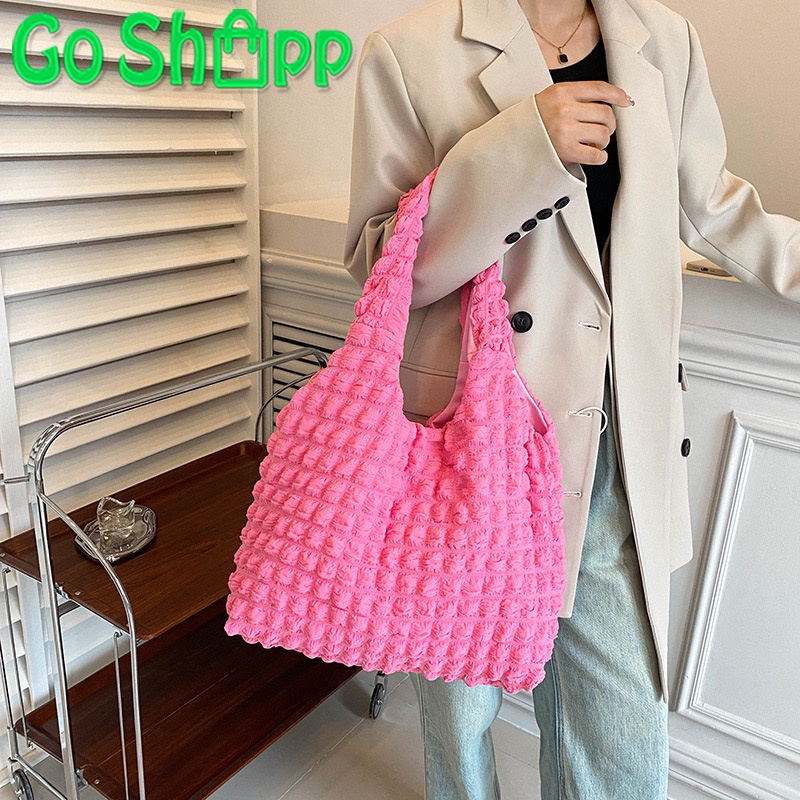 Tas Bahu Tote Bag Aesthetic Wanita Import Fashion Korea Terbaru - Tas Selempang Bahu Kekinian TG13
