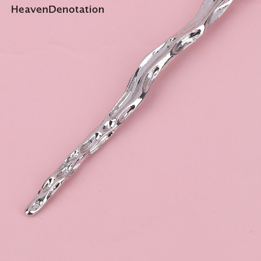 [HeavenDenotation] Rantai Logam Giok Jepit Rambut Kepribadian Fashion Panjang Hairpin Ms Aksesoris HDV