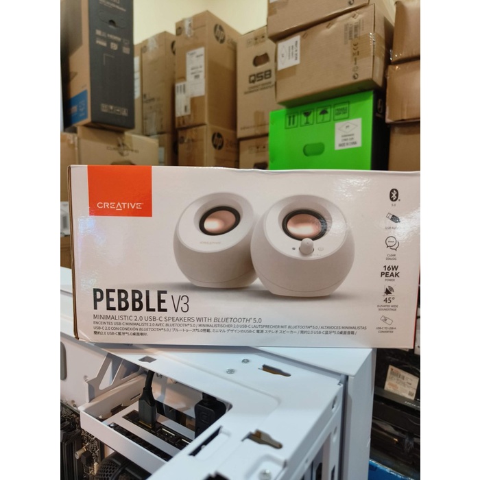 Best Seller Creative Pebble V3 Bluetooth 5.0 Portable Dual 2.0 Pc Speaker Usb C