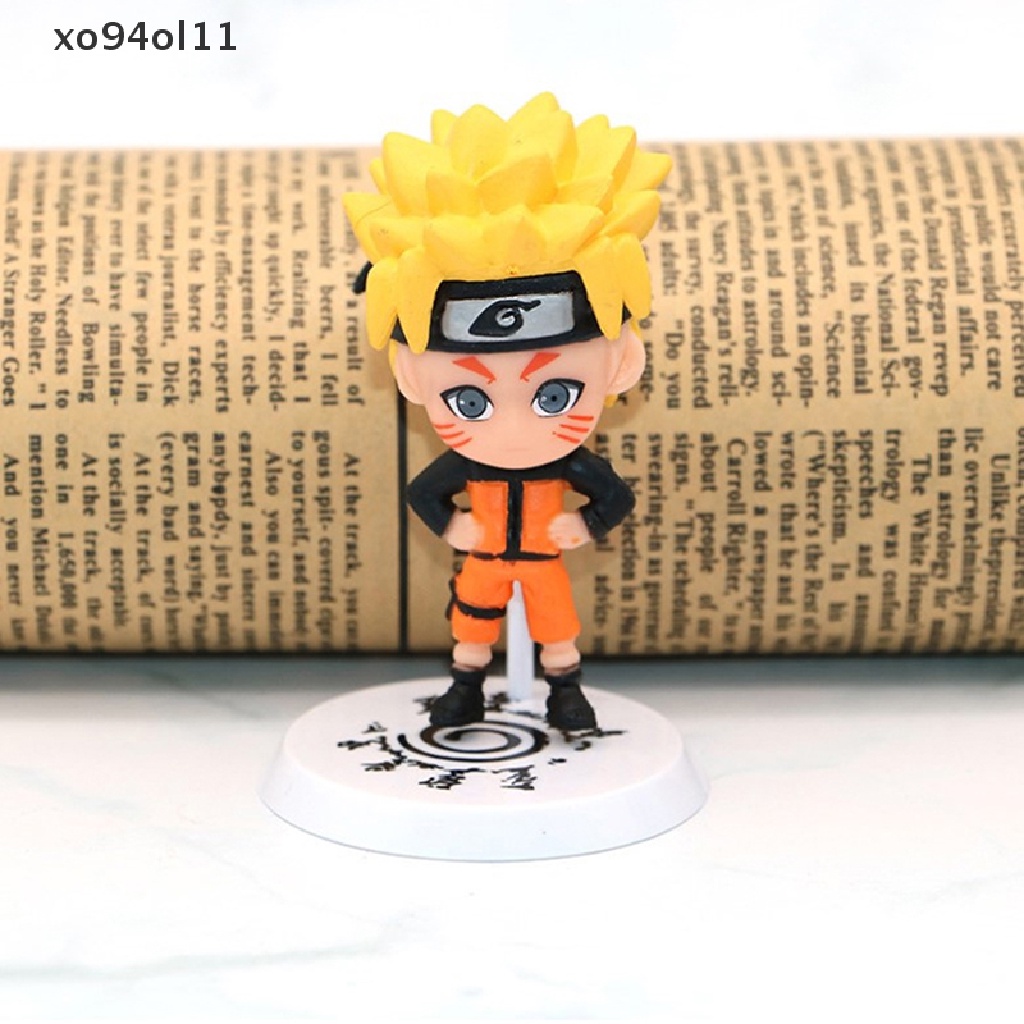 Xo 6Pcs Boneka Naruto Kawaii Action Figure Anime Figure Anime PVC Model Mainan OL