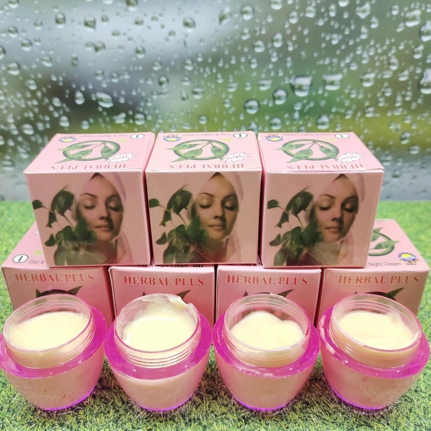 CREAM HERBAL PLUS DAY &amp; NIGT CREAM HERBAL PLUS PINK ORIGINAL