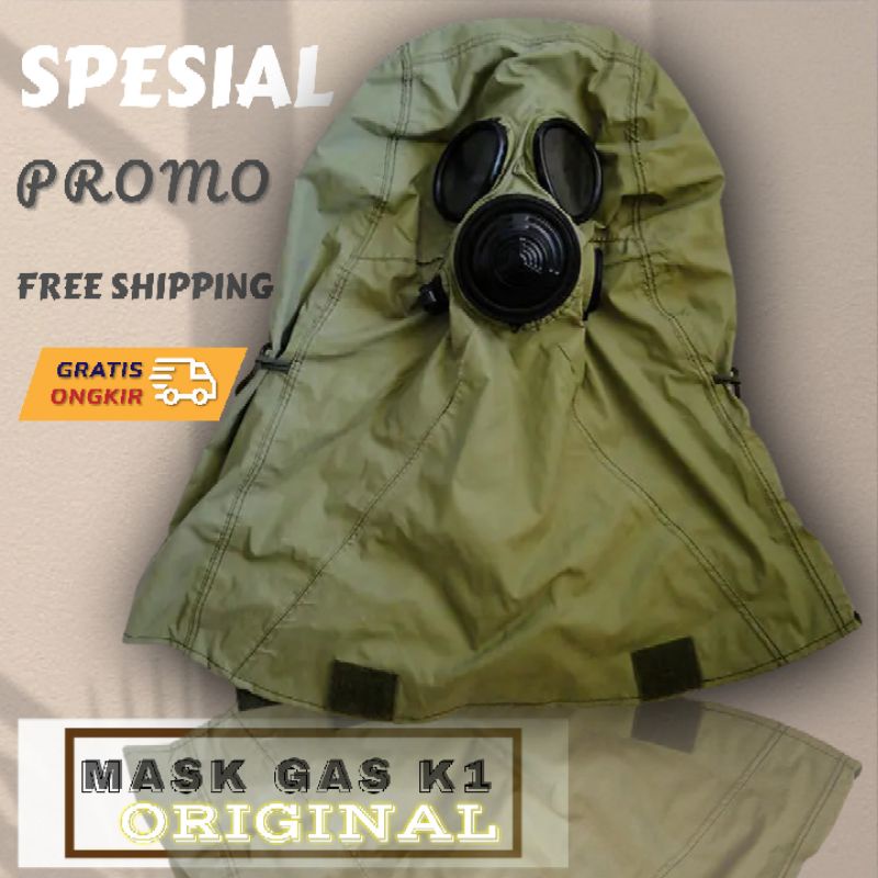 GAS MASK K1 MASKER GAS ORIGINAL MILITER