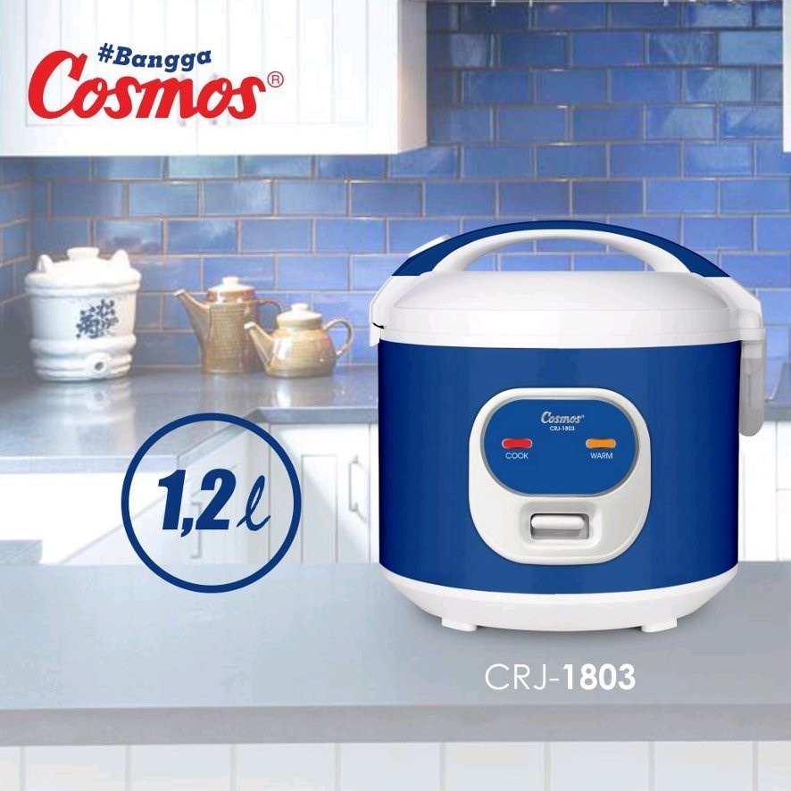 Cosmos CRJ-1803 Rice Cooker Magic Com 1,2 L - Penanak Nasi 300 Watt