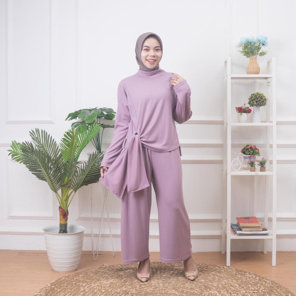 ZASKIYA - Set Akary Wanita Turtleneck