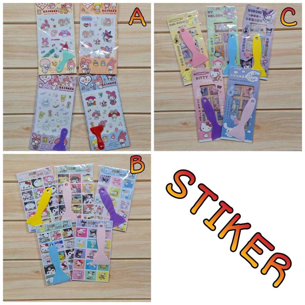 

STIKER KARAKTER SANRIO SET SPATULA