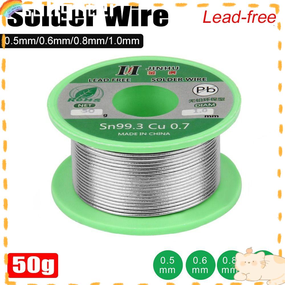 Kawat Solder SOLIGHTER 50g Awet Sn99.3/Cu0.7 Tanpa Timah Rosin Core