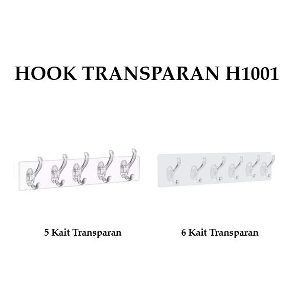 Gantungan Hook 6 Kait Hook Hanger 6 in 1 Gantungan Tempel Dinding Gantungan Tanpa Paku