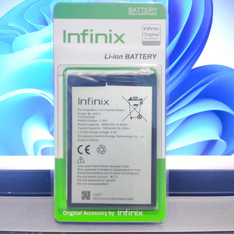 BATRE BATERAI BATTERY INFINIX HOT 8 X650 / HOT 9 X655 / HOT 9 PRO X655F / NOTE 7 X690 / SMART 5 X657 / SMART 6 X511 X6511B BL49FX BL -49FX ORI GARANSI