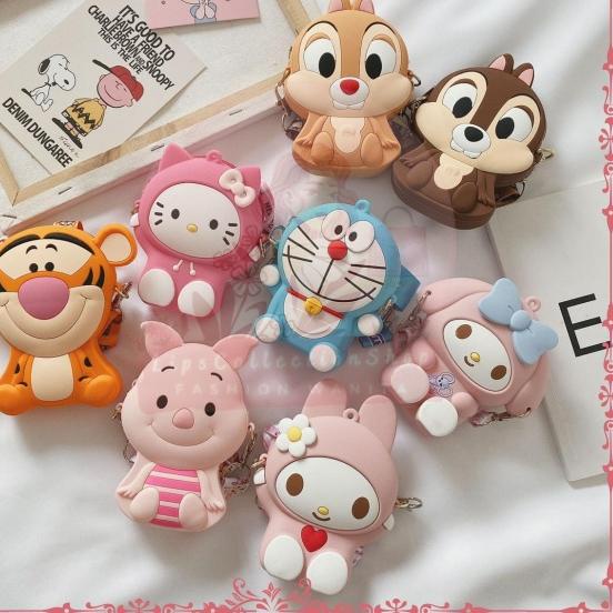 ← TAS JELLY ANAK RUBBER KOTAK KARAKTER IMPORT | TAS SELEMPANG ANAK KARAKTER ✭