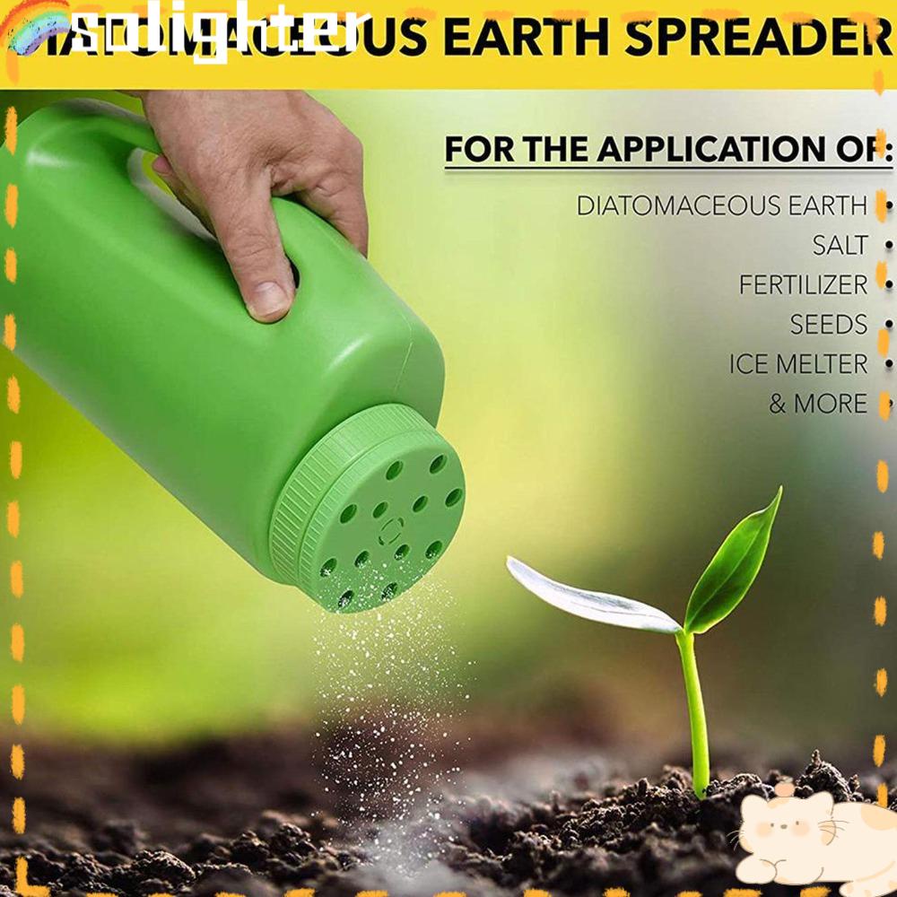 Solighter Handheld Seed Spreader For Grass Seed Manual Reusable Es Leleh Pasir Distributor Pupuk Outdoor