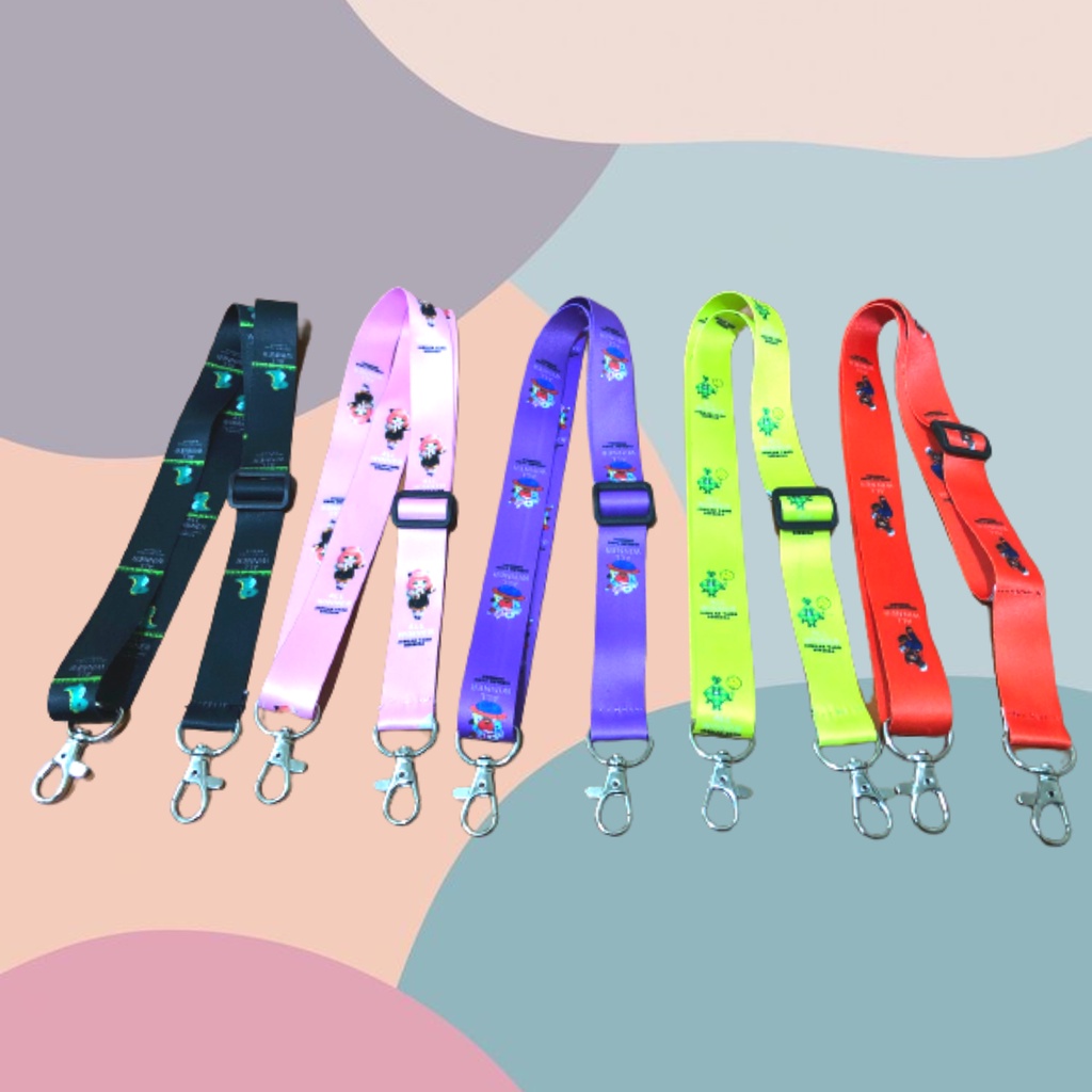 TALI TAS SELEMPANG MOTIF LUCU UNIK CUTE BAG STRAP DINOSAURUS BTS ANIME MARIO BROSS KETUPAT Aksesoris Tas Long Strap Best Seller Motif Kartun Viral