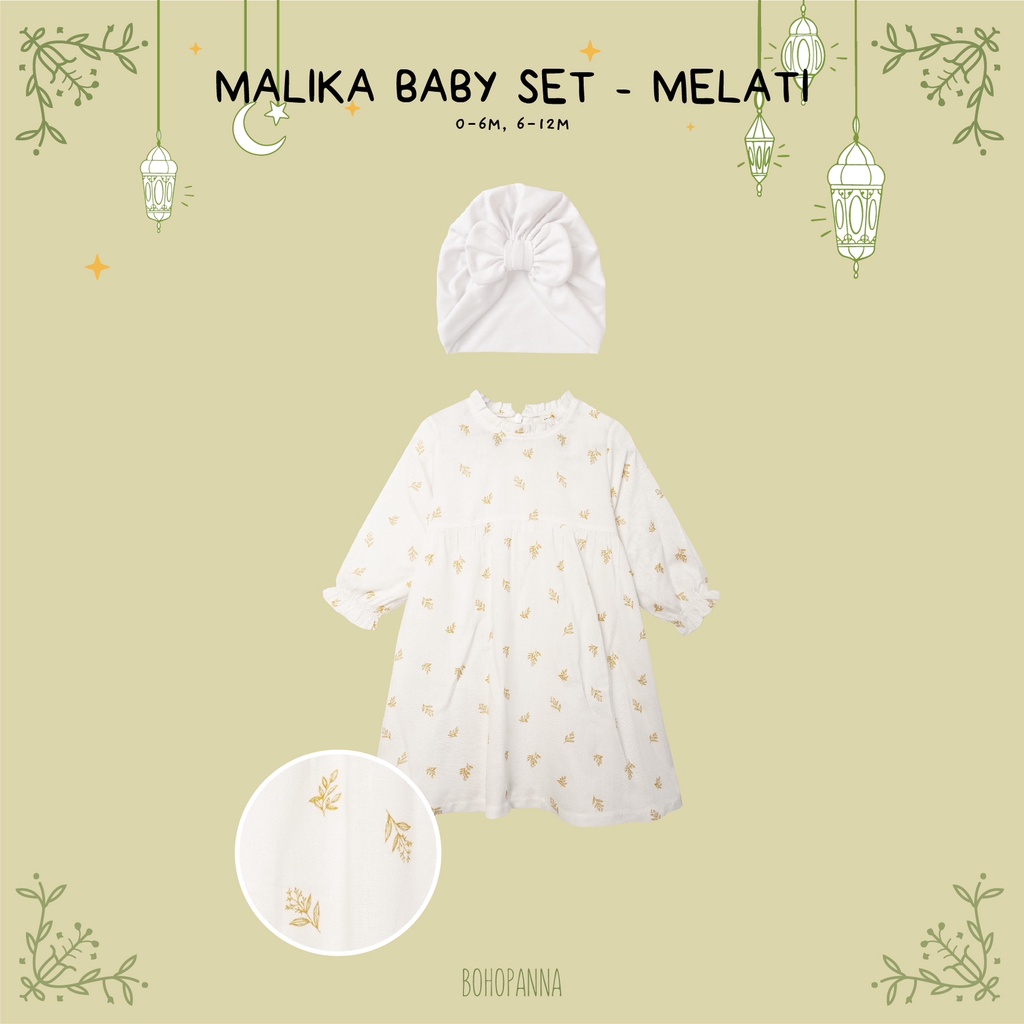 BOHOPANNA MALIKA SET GAMIS / TUNIK ANAK BAJU LEBARAN ANAK PEREMPUAN RAYA COLLECTION