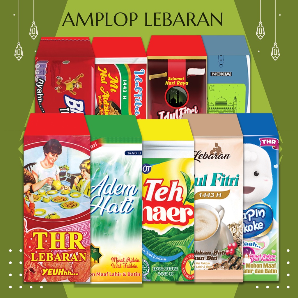 

amplop lebaran motif lucu kekinian