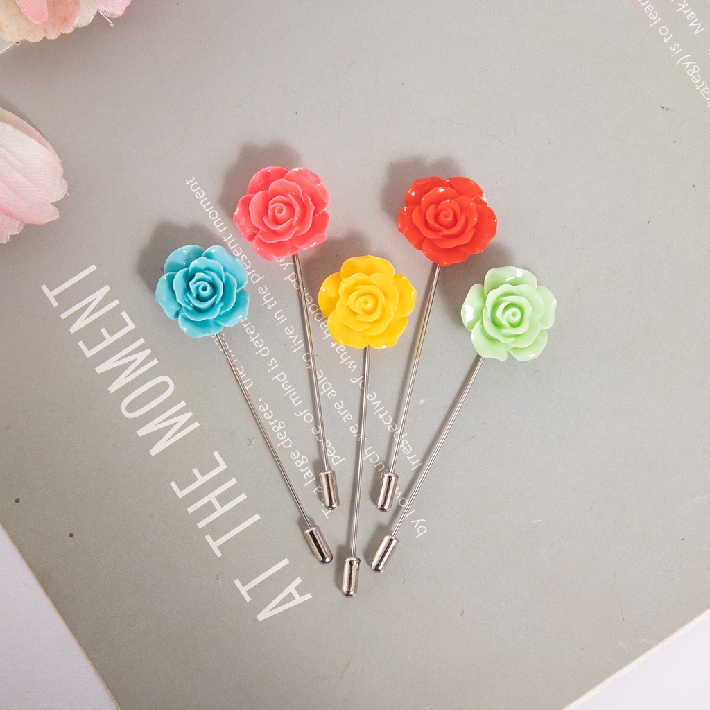Women Brooch Untuk Simulasi flowerbroochHandmade Bunga Lencana Bros Pin Untuk Wanita DIY Hias (XINSHI-B301)
