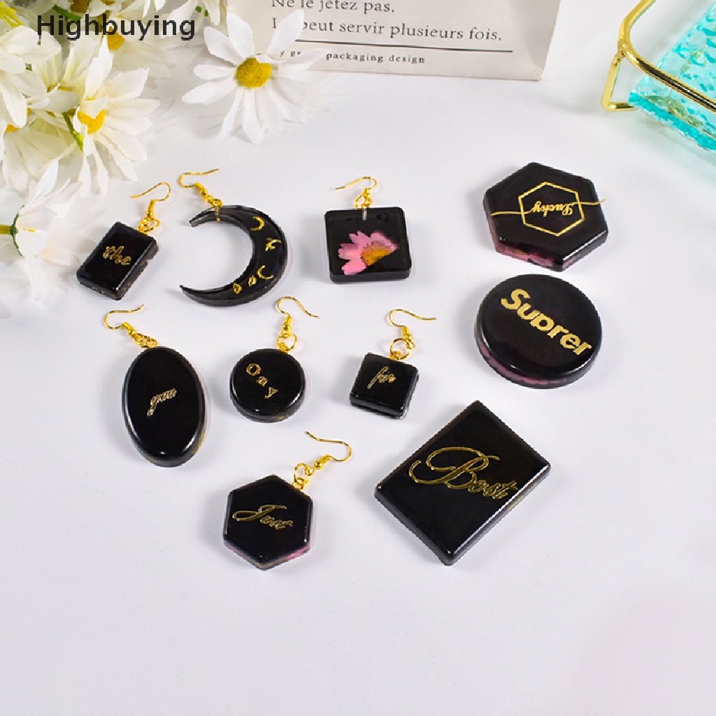 Hbid DIY Kristal Epoxy Resin Cetakan Gantungan Kunci Anting Liontin Casg Cetakan Ornamen Perhiasan DIY Membuat Aksesoris Silikon Resin Cetakan Glory