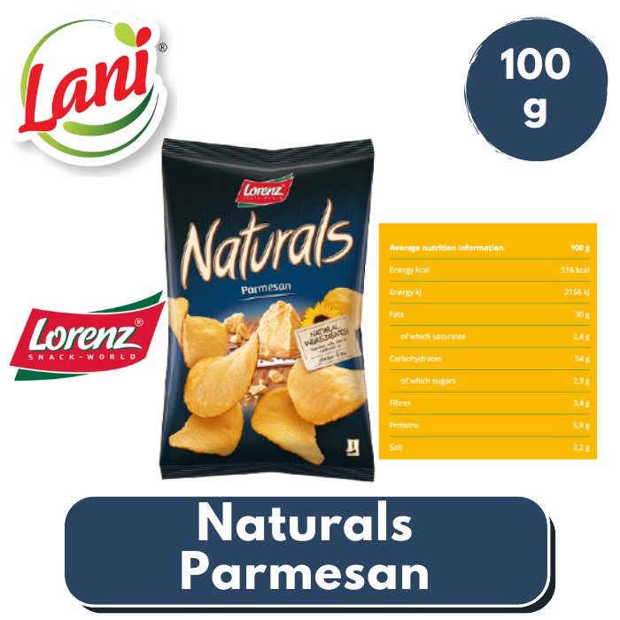 

Terlaris ✨ -Lorenz Naturals Potato Chips Salt / Paprika / Rosemary / Parmesan 100g - Parmesan2.2.23