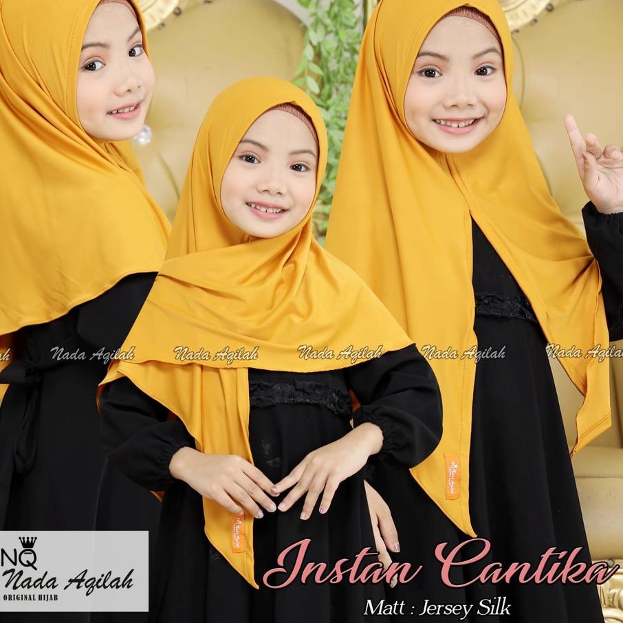 PROMO Jilbab Hijab Instant Bergo Instan Anak Anak Perempuan Instant Cantika Original By NQ Hijab Pre