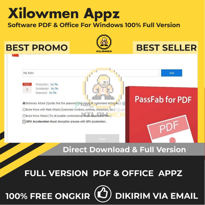 [Full Version]  PassFab for PDF Pro PDF Office Lifetime Win OS