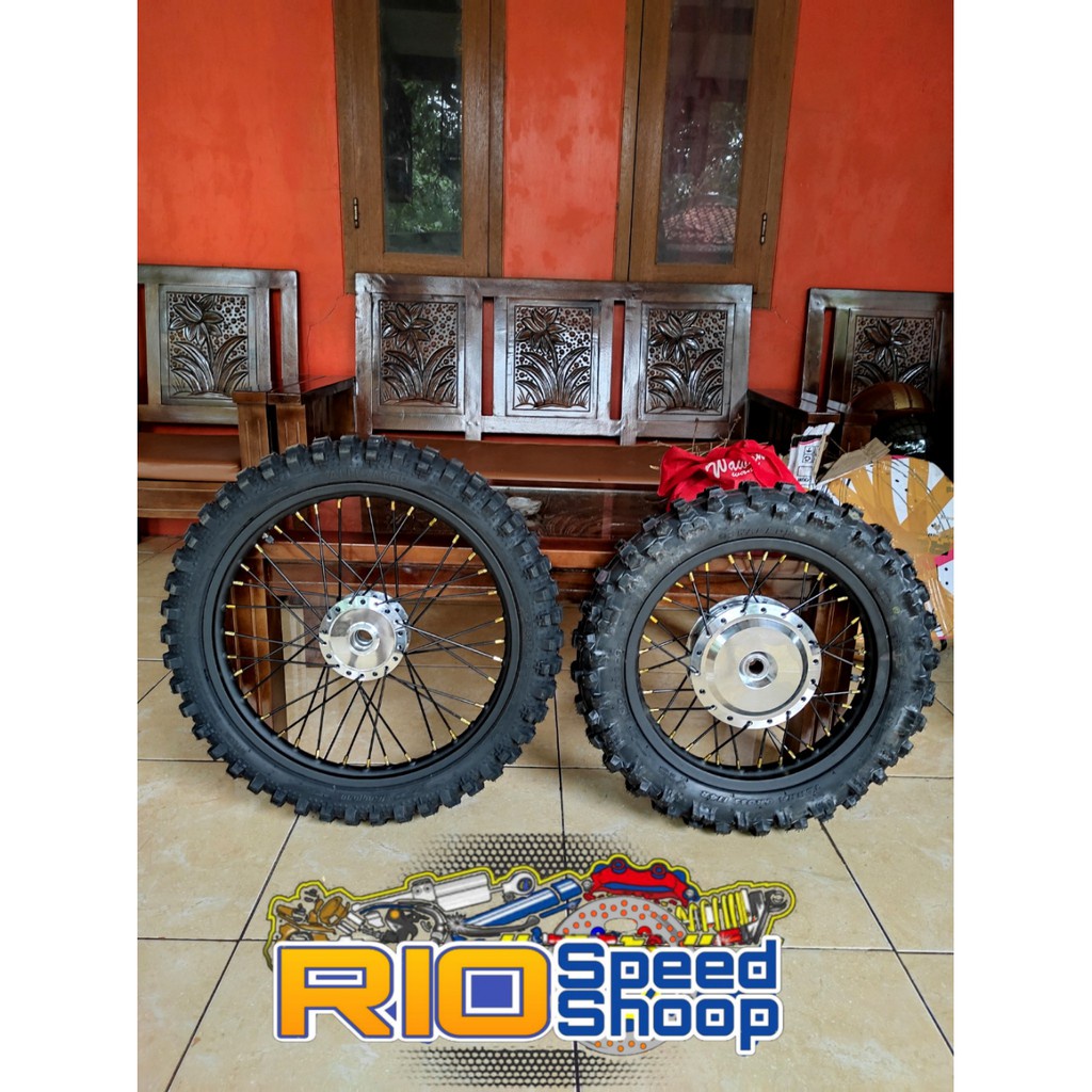 Velg jari jari ring 14 17 model cross trail beat street atau X-Ride sepaket plus ban