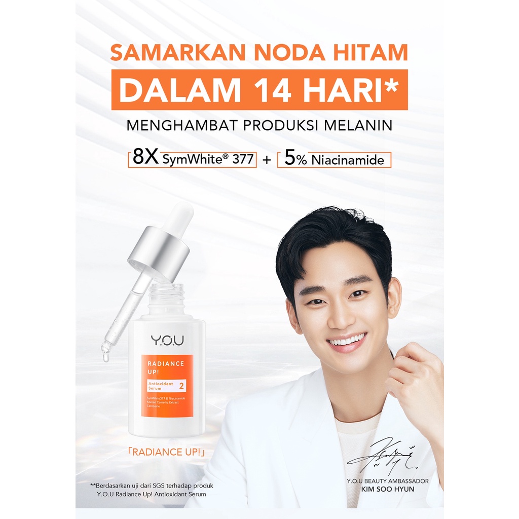 YOU 8× SymWhite 377 Radiance Up! Brightening Serum with Niacinamide Vitamin C | Atasi Bekas Jerawat and Dark Spot
