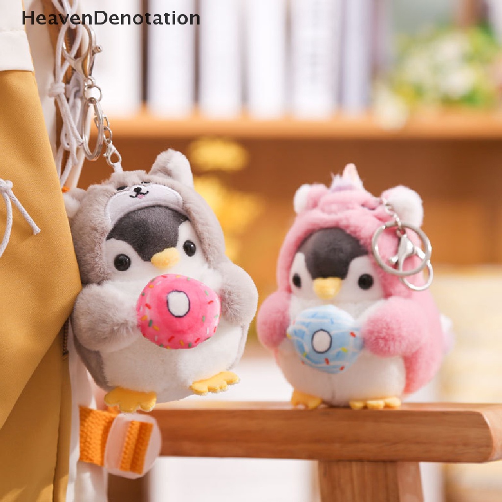 [HeavenDenotation] Kunci Boneka Pinguin Lucu Gantungan Kunci Gadis Kartun Mobil Keyring Kawaii Wanita Tas HDV