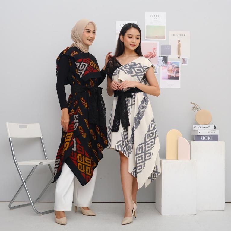 SALE SIERA DRESS TENUN IKAT ASLI SONGKET TROSO JEPARA TORAJA DAYAK LOMBOK DRESS KONDANGAN DRESS NATA