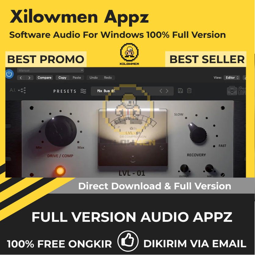 [Full Version] Tone Empire LVL-01 Pro Lifetime Audio Software WIN OS - Plugin audio untuk penguatan dan pengolahan suara