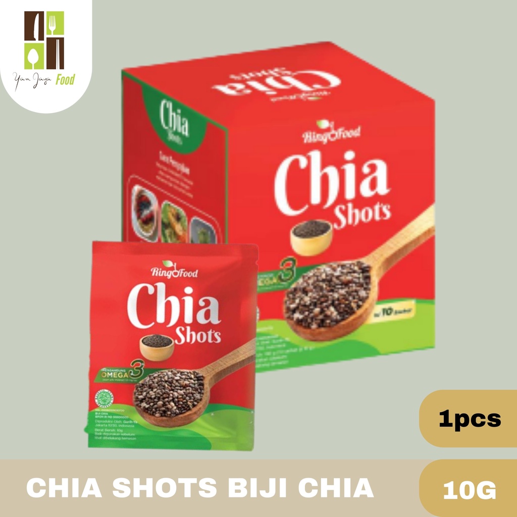 Ringfood Chia Shots Biji Chia/Minuman 1 Pcs Sachet 10g