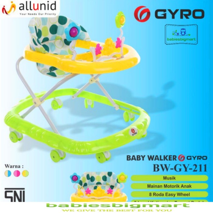 Baby Walker Gyro Gy 211 Mainan Musik Alat Bantu Belajar Jalan