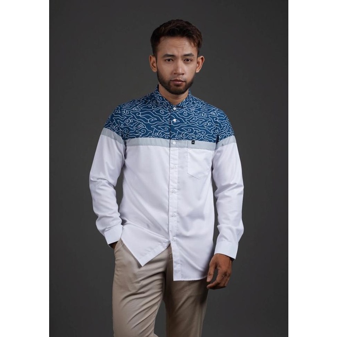 Fadkhera Baju Koko Batik Modern Tipe Nizam Lengan Pendek Panjang