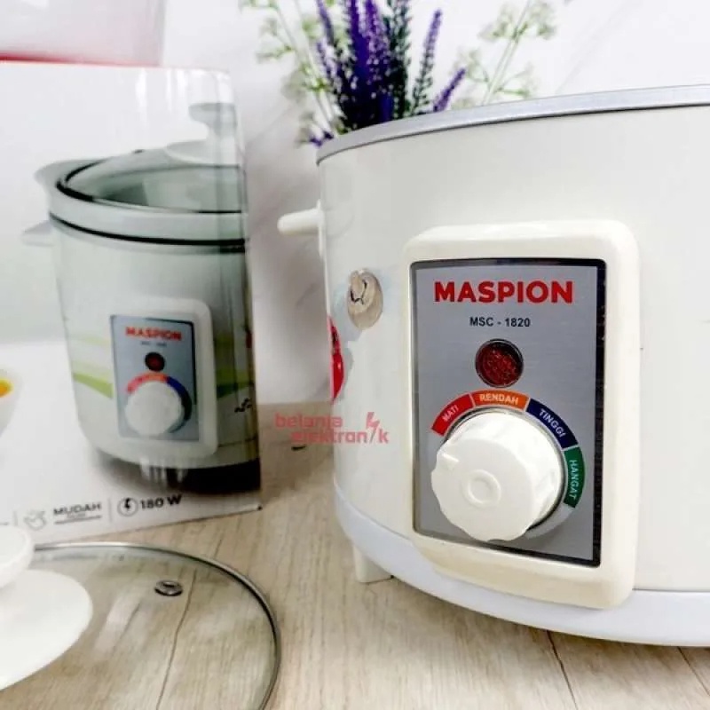 Maspion Slow Cooker 2 Liter MSC 1820 Pemasak Lambat