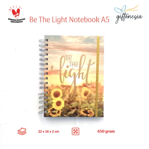 

Buku Catatan Be The Light Notebook A5 Giftonesia Buku Tulis