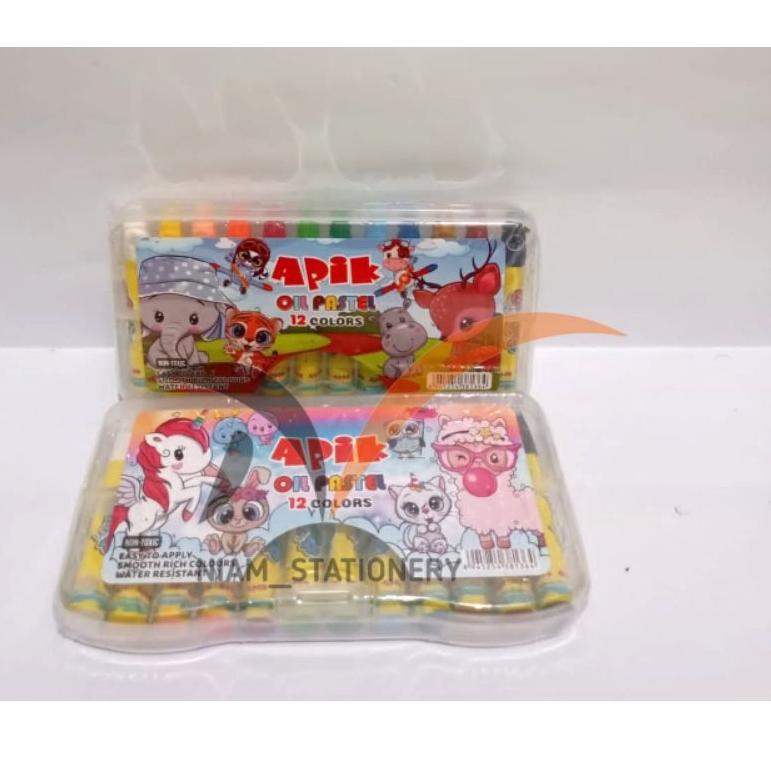 

G35 SATU SET ( 12 WARNA ) Crayon Apik 12 Warna Oil Pastel Murah PALING DIMINATI ㄸ