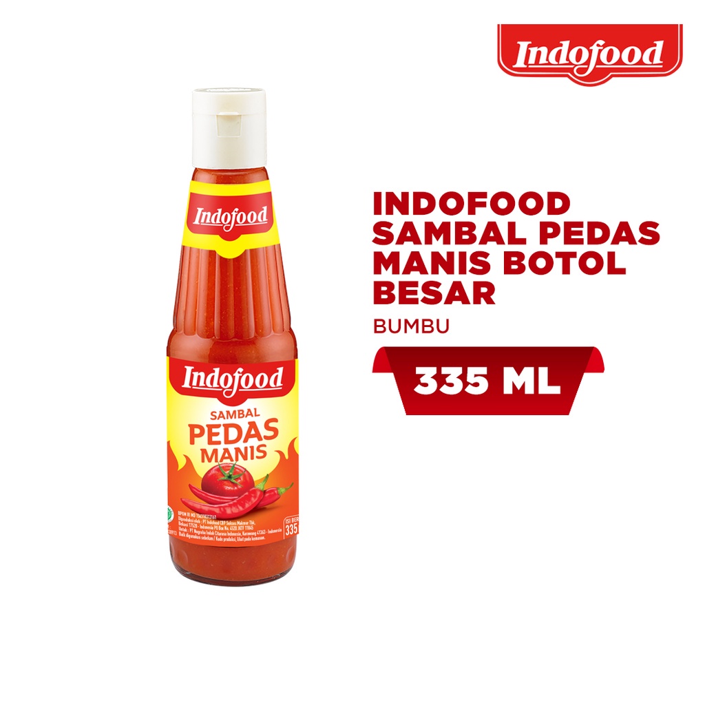 

Sambal Indofood Pedas Manis Botol 335 ml