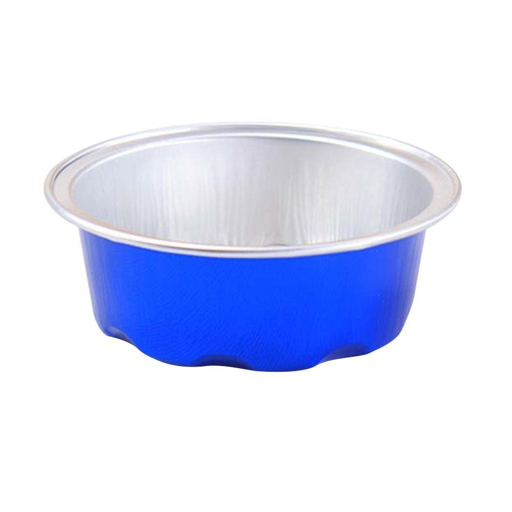 Solighter 10PCS Aluminium Foil Tin Cup Alat Kue Kering Tahan Panas Air Fryer Tray Tinfoil Cups Tinfoil Kotak Mini Wadah Makanan Ringan Muffin Cupcake Cups