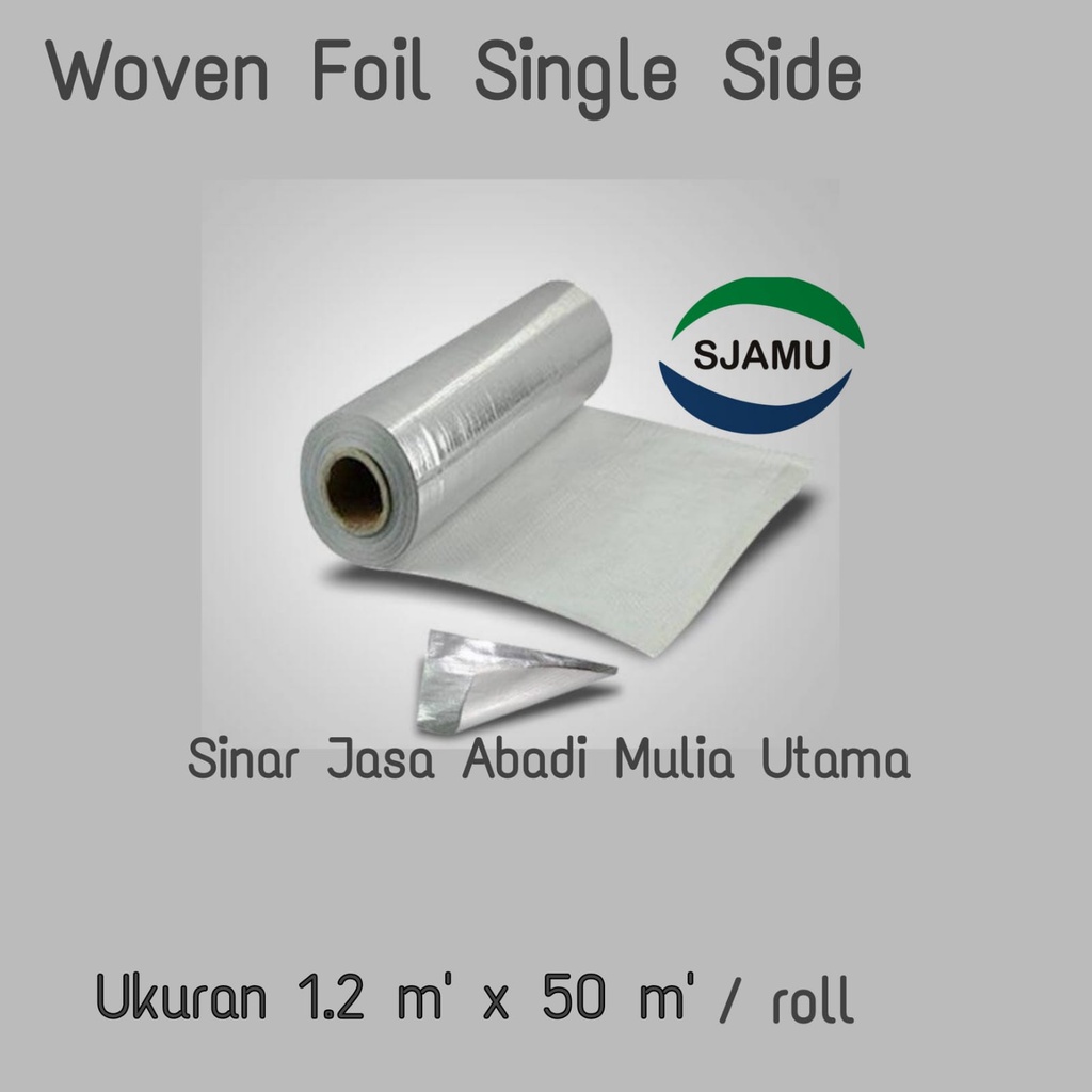 Aluminium Foil Woven Single | Peredam Panas Atap