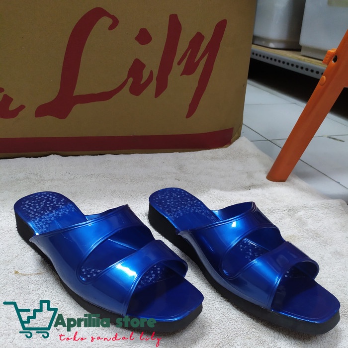 Sendal Pria Kekinian lily 1340 jadul Biru 38 Sendal Paling Dicari Premium Murah Lebaran 2023 Cowok B