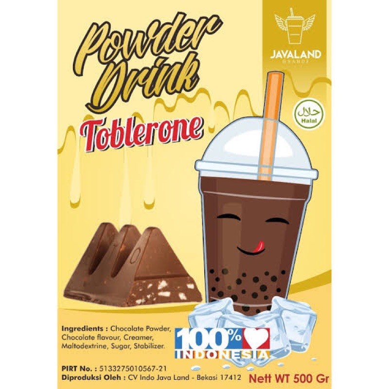 

✨NEW✨ -Powder Bubuk Minuman Javaland Choco Toblerone 1 kg- 1.1.23